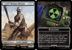 Radiation (0022) // Zombie Mutant (0007) Double-Sided Token